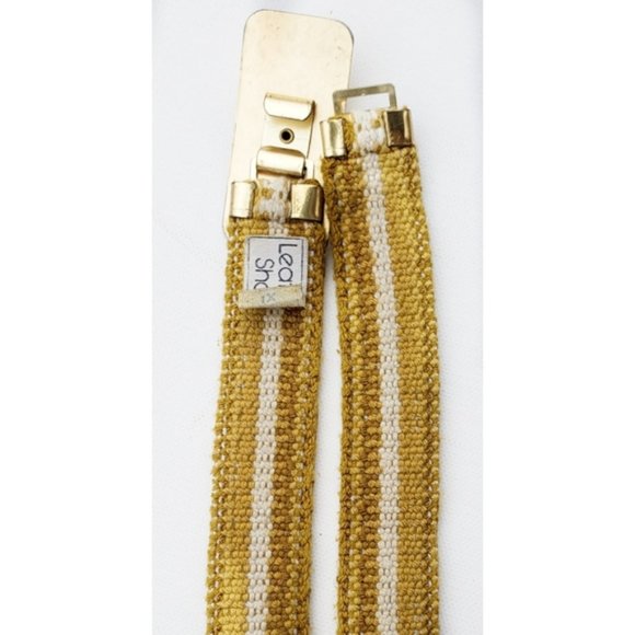 VTG 90's Retro Gold-Tone Snake Scales Stretch Fashion Plus Size Belt 1X - Picture 3 of 4